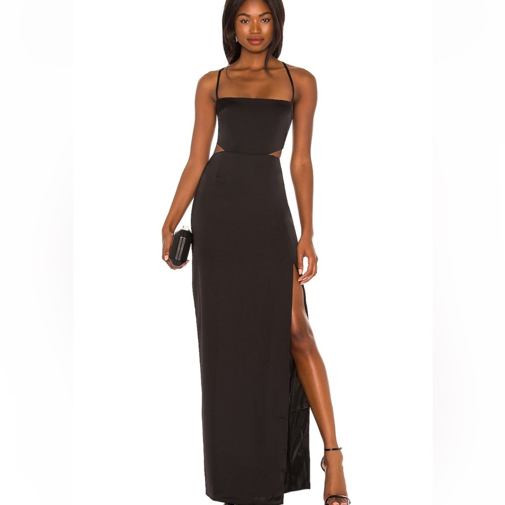 Nookie Stella Cut Out Gown in Black
